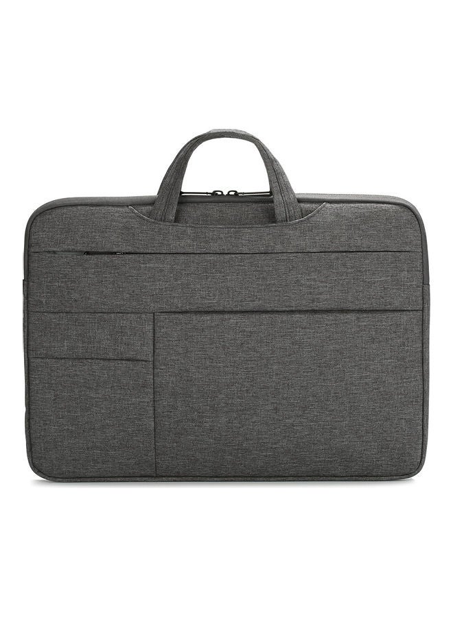 14 Inch Waterproof Nylon Laptop Briefcase Dark Grey - Image 1